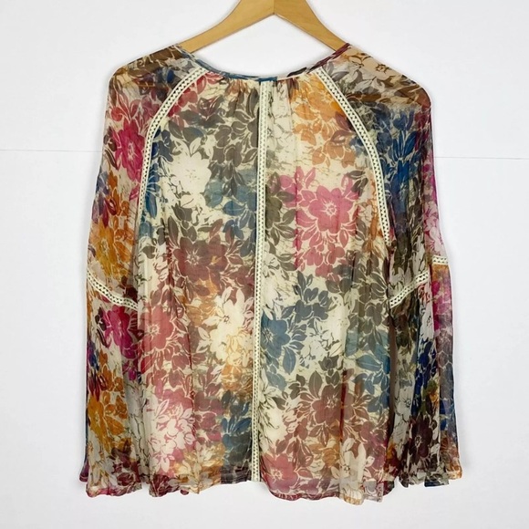 Sundance Gracie in Bloom Boho Bell Sleeve Shirt - Picture 2 of 5